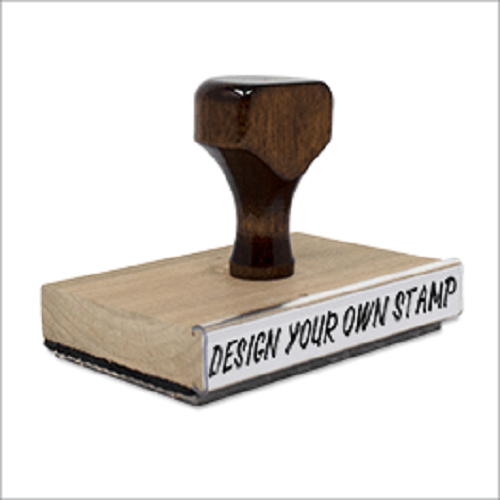 2 1/4" x 4" Hand Stamp