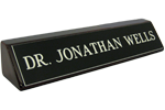 210RW - 2" x 10" Engraved Name Plate on Rosewood Block